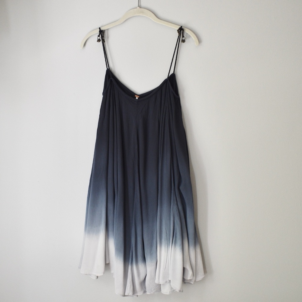 Free People Ombre Swing Dress Blue Size Small